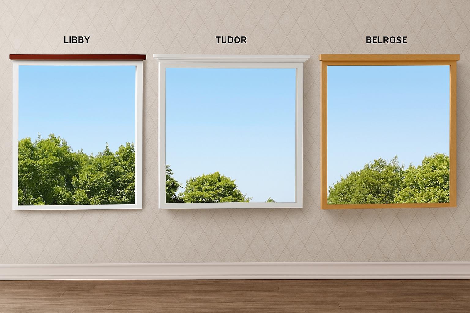 AVALON (HARDWOOD - SOLID TIMBER - FABRIC - (AUSSIE MADE) MIRROR COLLECTION - ASSORTED COLOURS