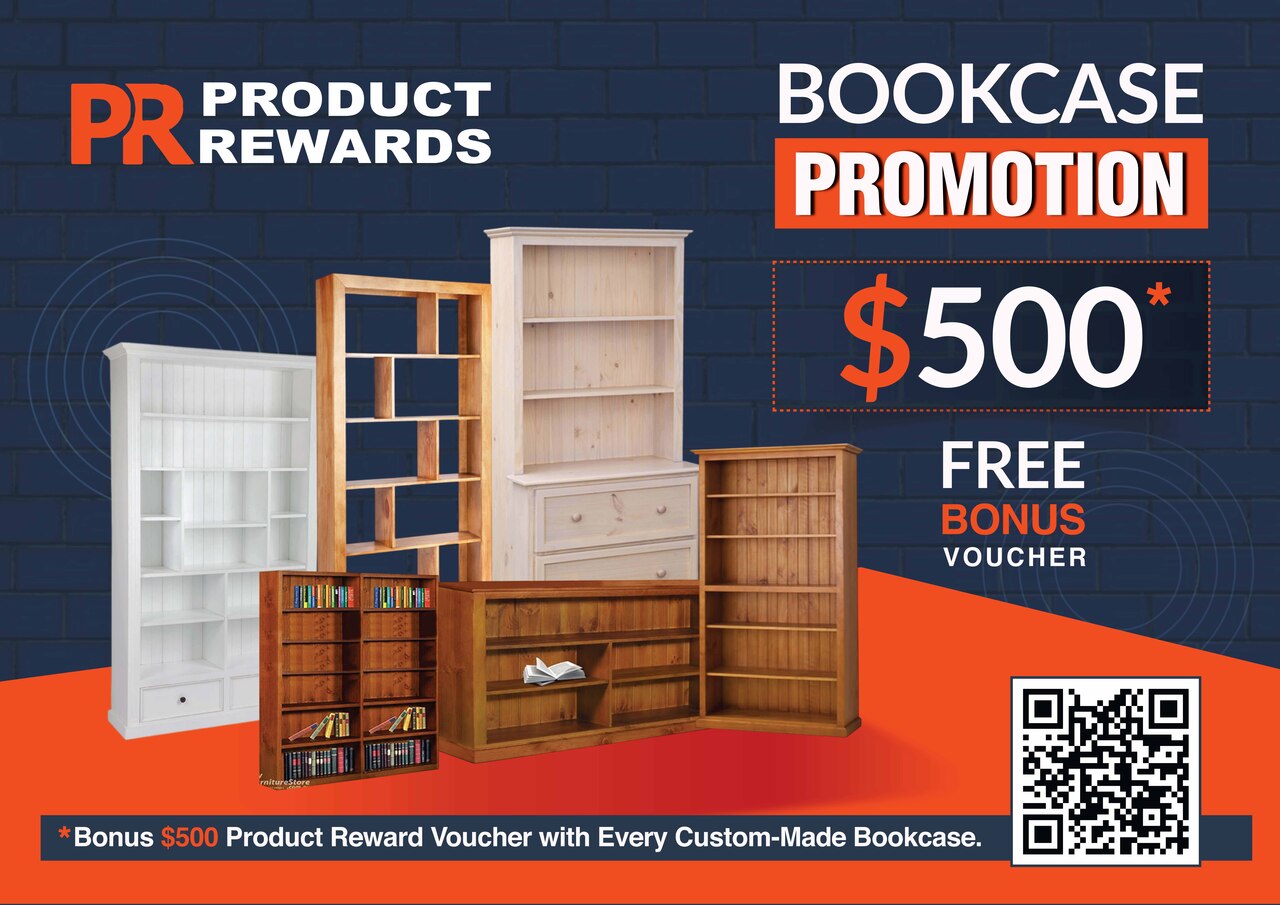 SUSSIE (AUSSIE MADE) LOWLINE BOOKCASE COLLECTION - ASSORTED STAINED COLOURS - STARTING FROM $249