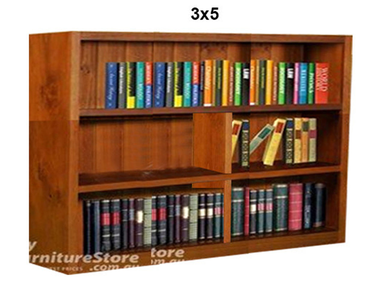 SUSSIE (AUSSIE MADE) LOWLINE BOOKCASE COLLECTION - ASSORTED STAINED COLOURS - STARTING FROM $249