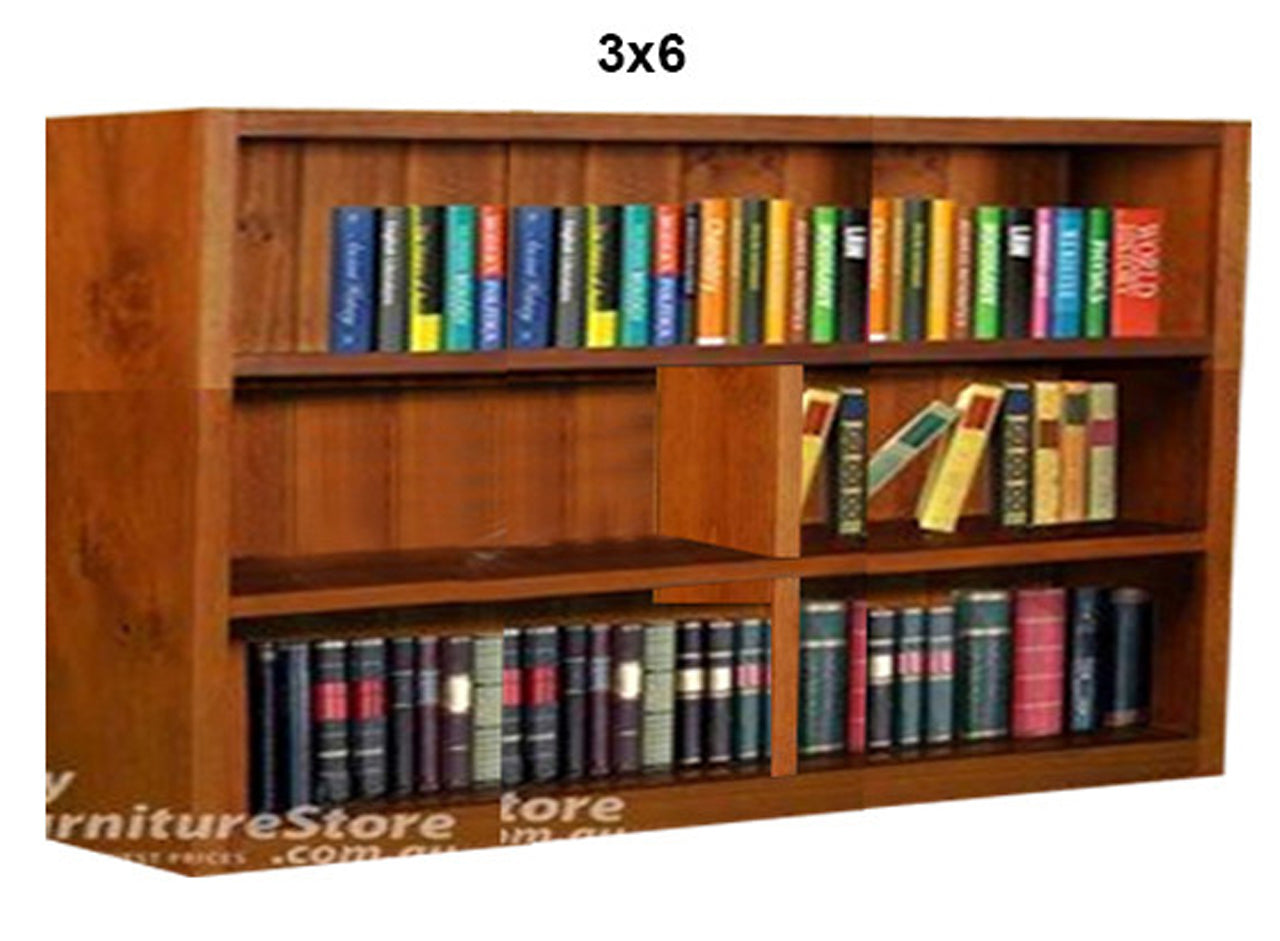SUSSIE (AUSSIE MADE) LOWLINE BOOKCASE COLLECTION - ASSORTED STAINED COLOURS - STARTING FROM $249