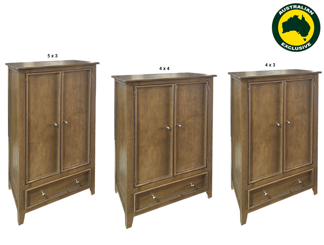 SYDNEYSIDE (AUSSIE MADE) NURSERY ROBE WITH PICTURE FRAME COLLECTION - ASSORTED STAINED COLOURS - STARTING FROM $999