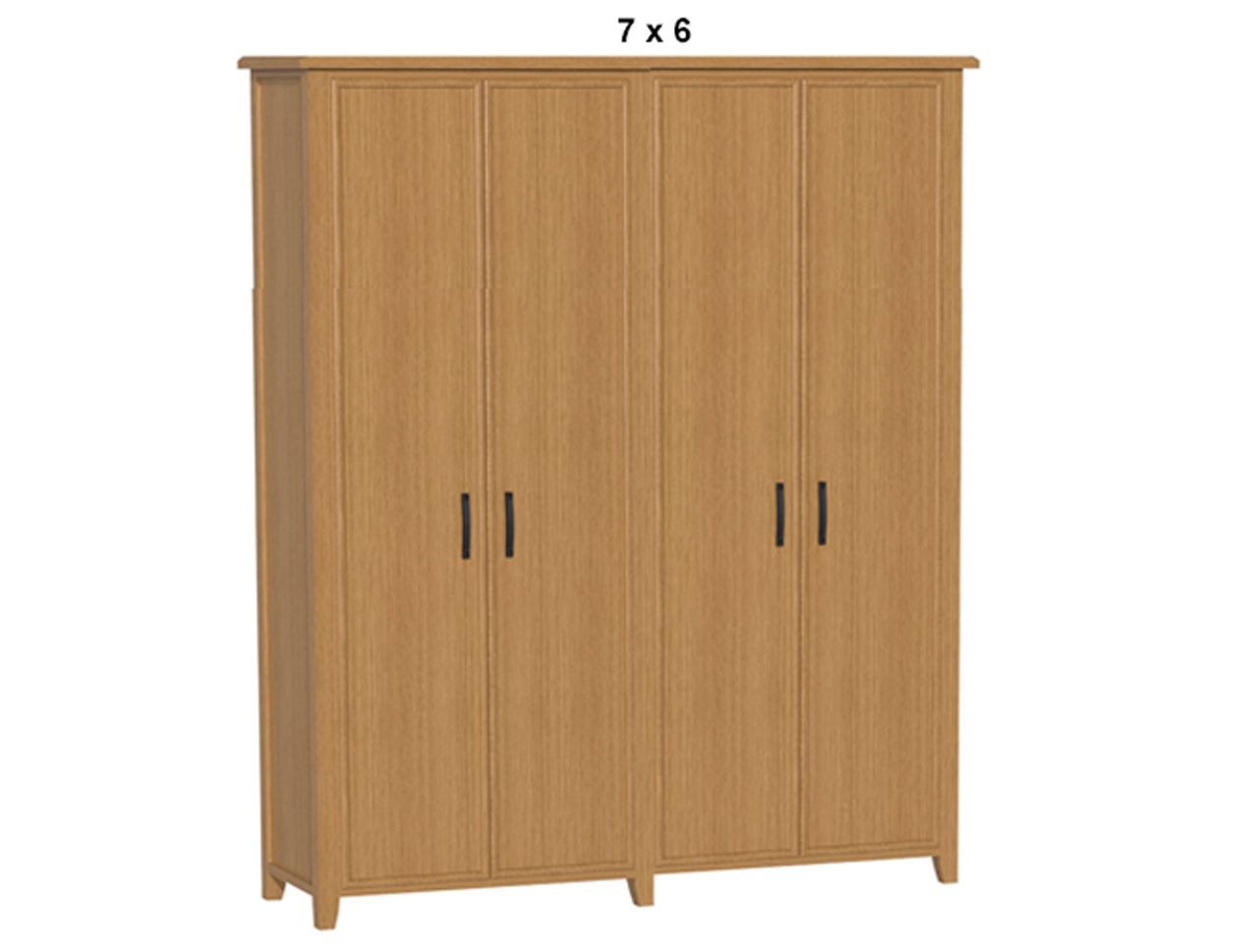 SYDNEYSIDE (AUSSIE MADE) PANTRY WITH PICTURE FRAME DOORS PIGEON PAIRED  COLLECTION - TASSIE OAK COMBINATION - ASSORTED STAINED COLOURS - STARTING FROM $1799