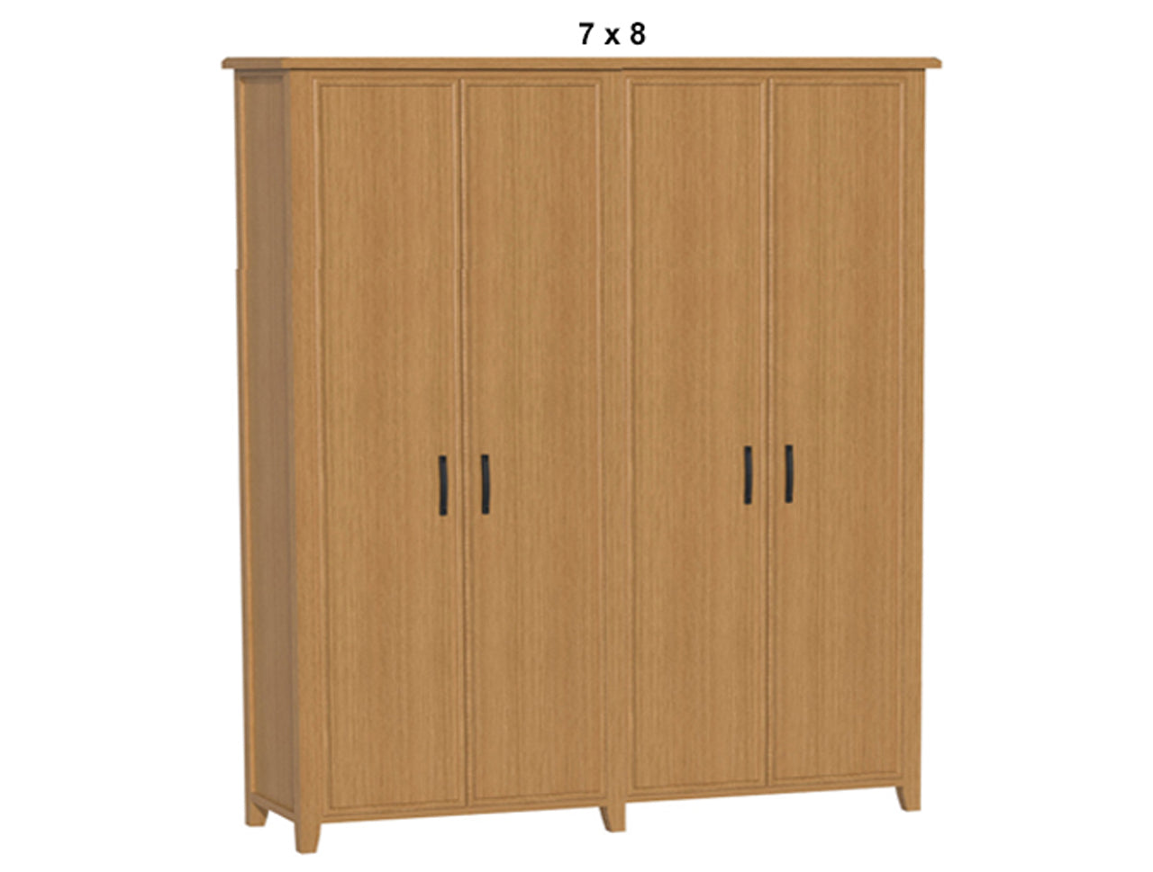 SYDNEYSIDE (AUSSIE MADE) PANTRY WITH PICTURE FRAME DOORS PIGEON PAIRED  COLLECTION - TASSIE OAK COMBINATION - ASSORTED STAINED COLOURS - STARTING FROM $1799
