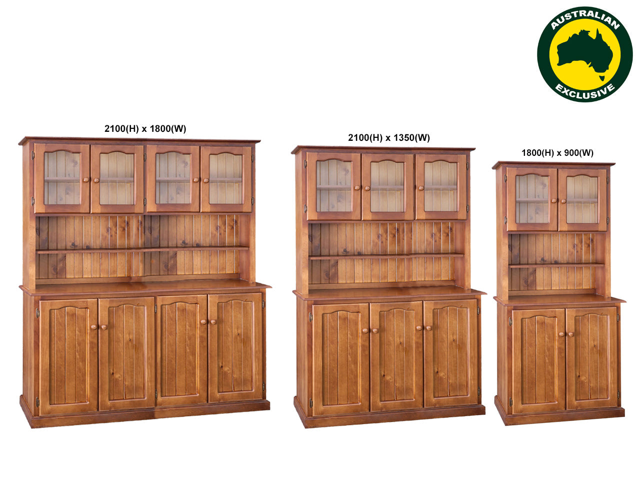 SNORKEL (AUSSIE MADE) BUFFET AND HUTCH COLLECTION - ASSORTED STAINED COLOURS - STARTING FROM $999