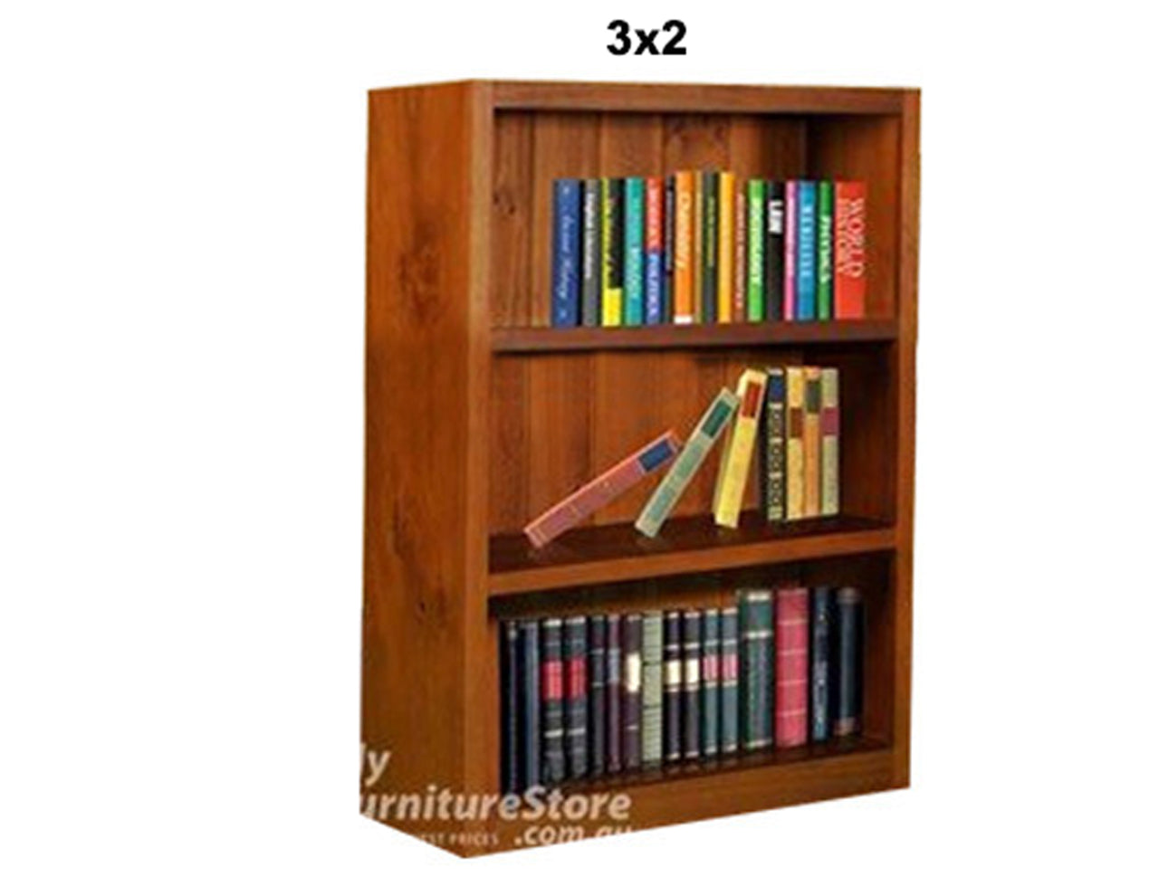 SUSSIE (AUSSIE MADE) LOWLINE BOOKCASE COLLECTION - ASSORTED STAINED COLOURS - STARTING FROM $249