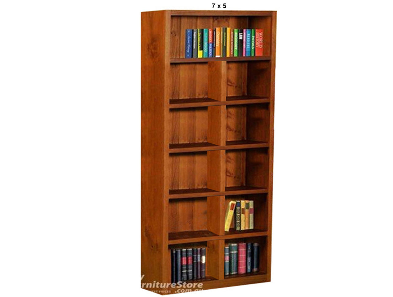 SUSSIE (AUSSIE MADE) HIGHLINE BOOKCASE COLLECTION  - ASSORTED STAINED COLOURS - STARTING FROM $399