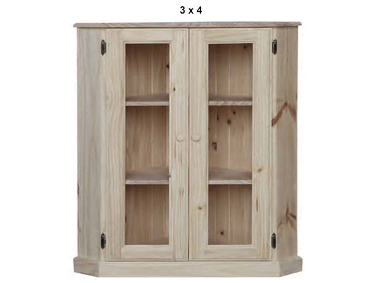 SWAYDE (AUSSIE MADE) 2 GLASS DOOR LOWLINE CORNER LIBRARY UNIT COLLECTION - ASSORTED STAINED COLOURS - STARTING FROM $799