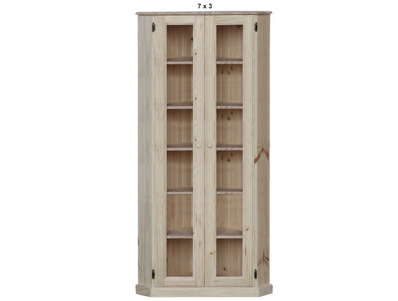 SWAYDE (AUSSIE MADE) 2 FULL GLASS DOOR HIGHLINE CORNER LIBRARY UNIT COLLECTION - ASSORTED STAINED COLOURS - STARTING FROM $999