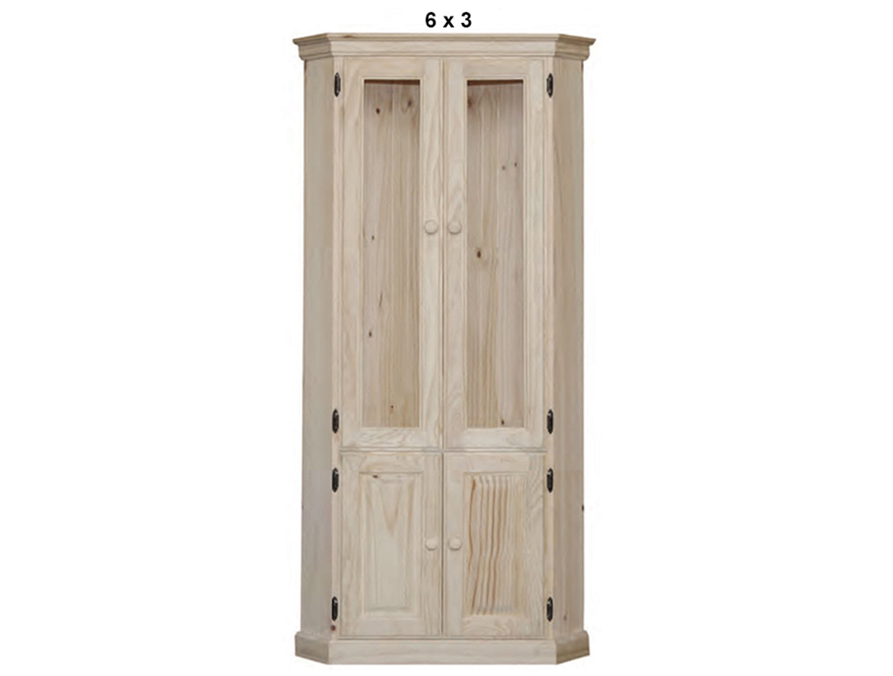 SWAYDE (AUSSIE MADE) HIGHLINE 2 GLASS DOOR / 2 SOLID DOOR CORNER DISLAY UNIT COLLECTION - ASSORTED STAINED COLOURS - STARTING FROM $1099