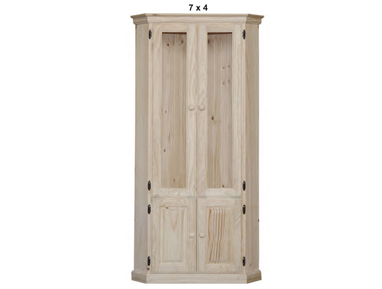 SWAYDE (AUSSIE MADE) HIGHLINE 2 GLASS DOOR / 2 SOLID DOOR CORNER DISLAY UNIT COLLECTION - ASSORTED STAINED COLOURS - STARTING FROM $1099