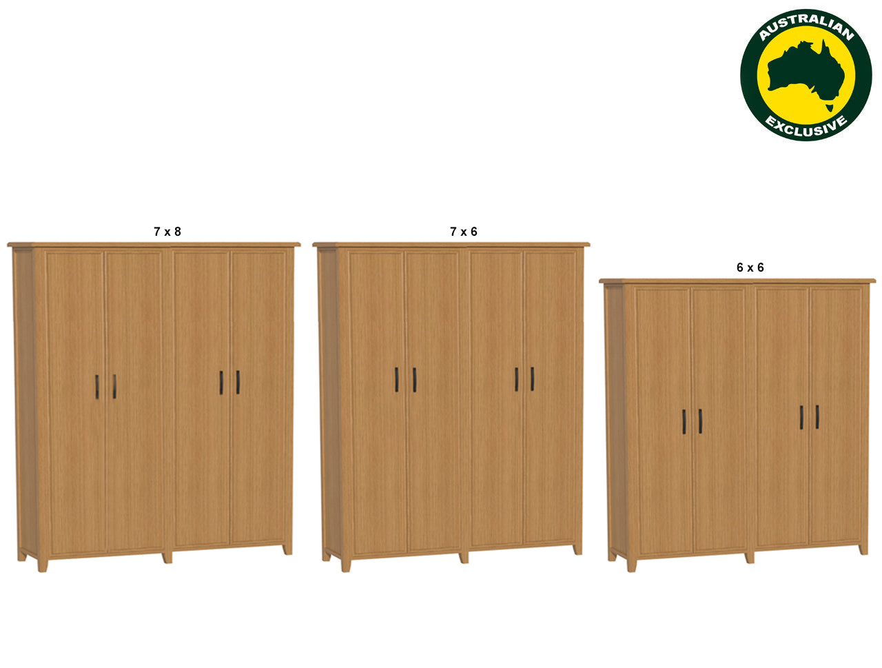 SYDNEYSIDE (AUSSIE MADE) DEEP PANTRY WITH PICTURE FRAMED COLLECTION - ASSORTED STAINED COLOURS - STARTING FROM $1999