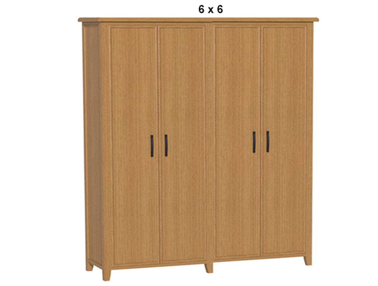 SYDNEYSIDE (AUSSIE MADE) PANTRY WITH PICTURE FRAME PIGEON PAIRED (3 SECTIONS) COLLECTION - TASSIE OAK COMBINATION - ASSORTED STAINED COLOURS - STARTING FROM $2999