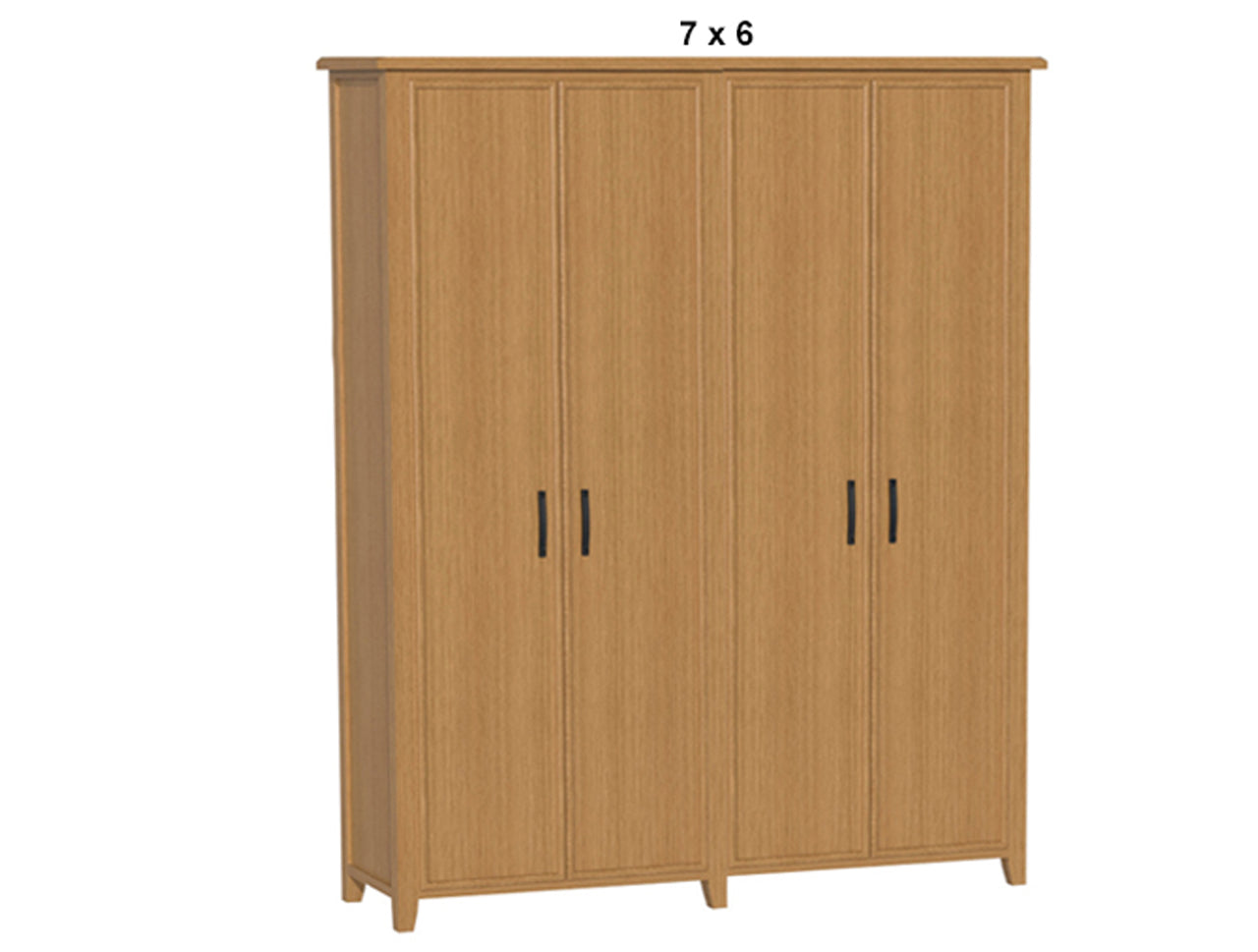 SYDNEYSIDE (AUSSIE MADE) PANTRY WITH PICTURE FRAME PIGEON PAIRED (3 SECTIONS) COLLECTION - TASSIE OAK COMBINATION - ASSORTED STAINED COLOURS - STARTING FROM $2999