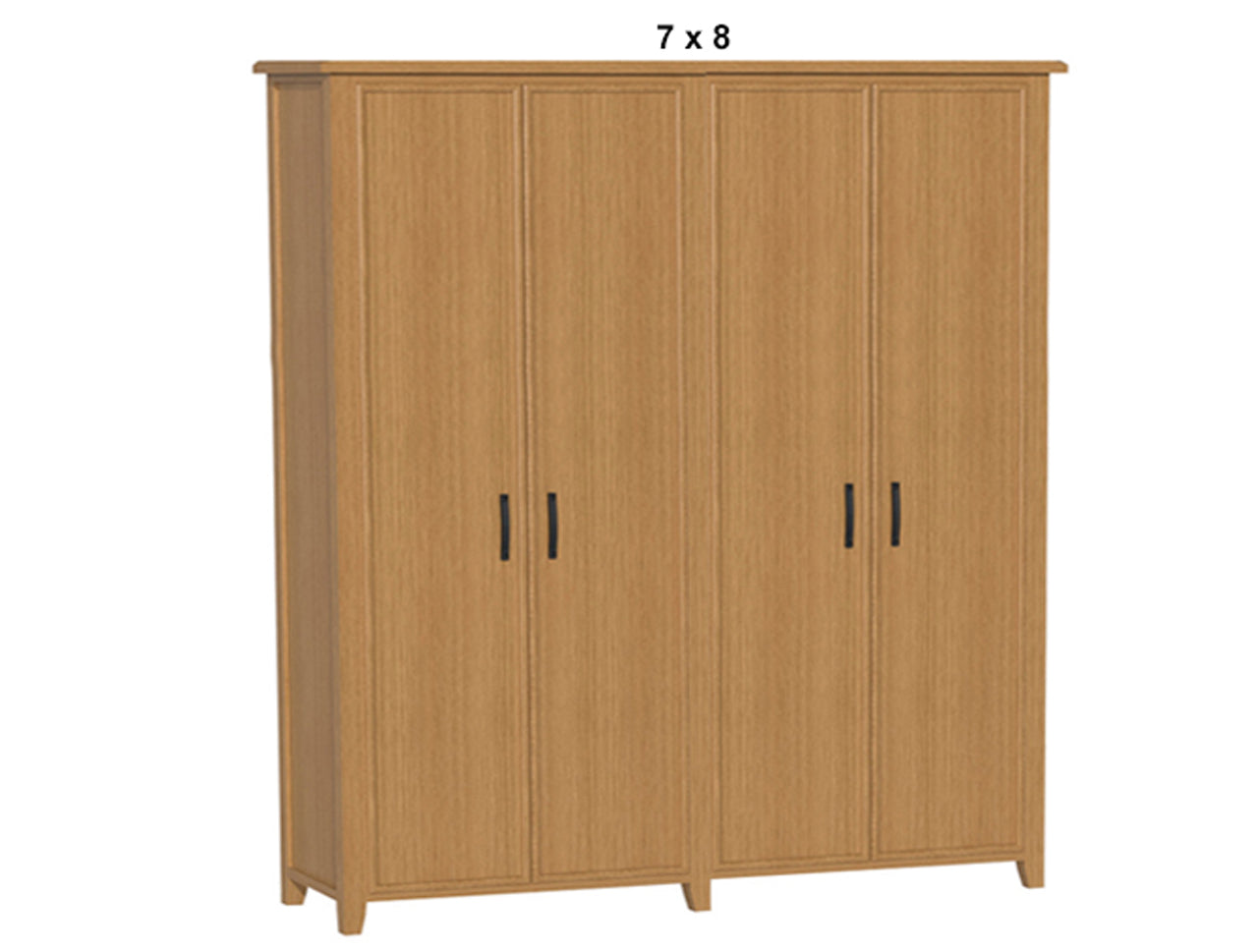 SYDNEYSIDE (AUSSIE MADE) PANTRY WITH PICTURE FRAME PIGEON PAIRED (3 SECTIONS) COLLECTION - TASSIE OAK COMBINATION - ASSORTED STAINED COLOURS - STARTING FROM $2999