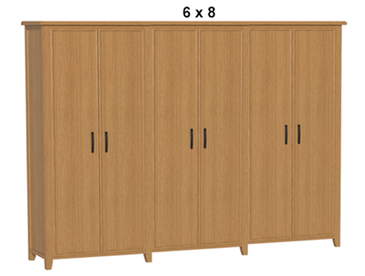 SYDNEYSIDE (AUSSIE MADE) PANTRY WITH PICTURE FRAME TRIPLE PIGEON PAIRED (3 SECTIONS) COLLECTION - TASSIE OAK COMBINATION - ASSORTED STAINED COLOURS - STARTING FROM $2999