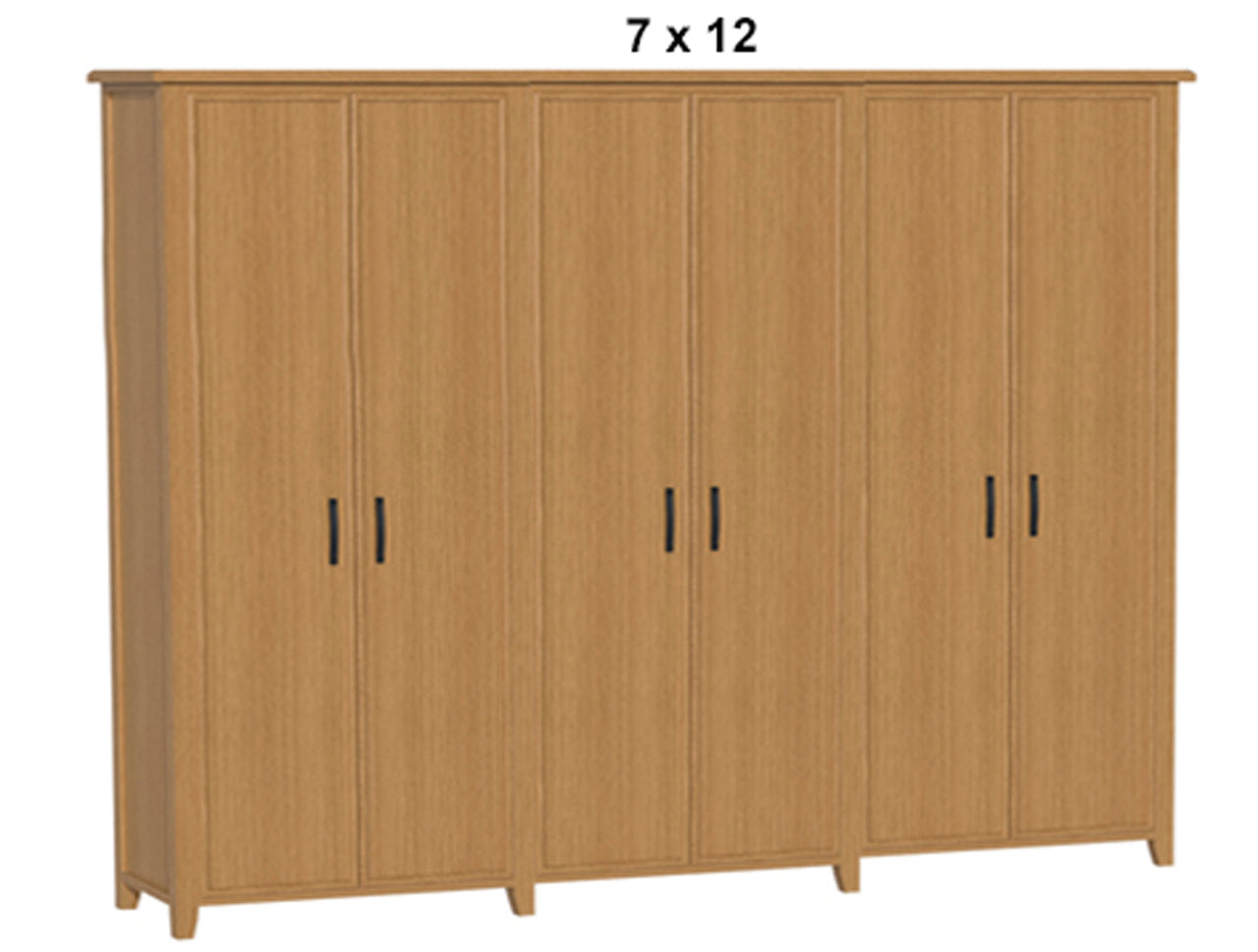 SYDNEYSIDE (AUSSIE MADE) PANTRY WITH PICTURE FRAME TRIPLE PIGEON PAIRED (3 SECTIONS) COLLECTION - TASSIE OAK COMBINATION - ASSORTED STAINED COLOURS - STARTING FROM $2999