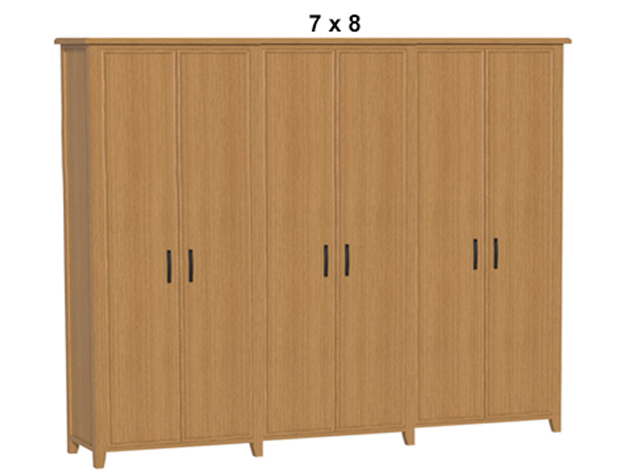 SYDNEYSIDE (AUSSIE MADE) PANTRY WITH PICTURE FRAME TRIPLE PIGEON PAIRED (3 SECTIONS) COLLECTION - TASSIE OAK COMBINATION - ASSORTED STAINED COLOURS - STARTING FROM $2999