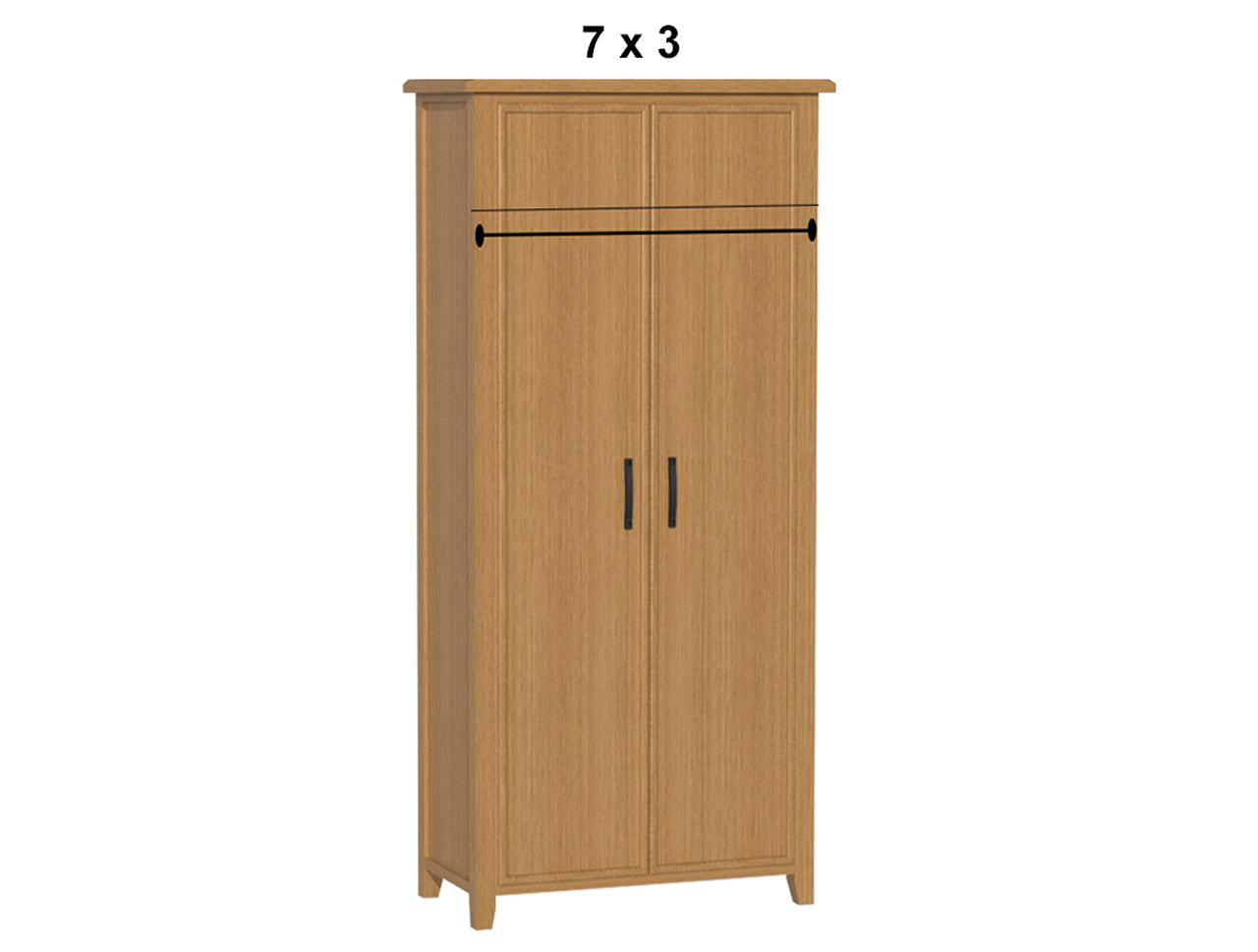 SYDNEYSIDE (AUSSIE MADE) WARDROBE WITH HAT RACK COLLECTION - ASSORTED STAINED COLOURS - STARTING FROM $899