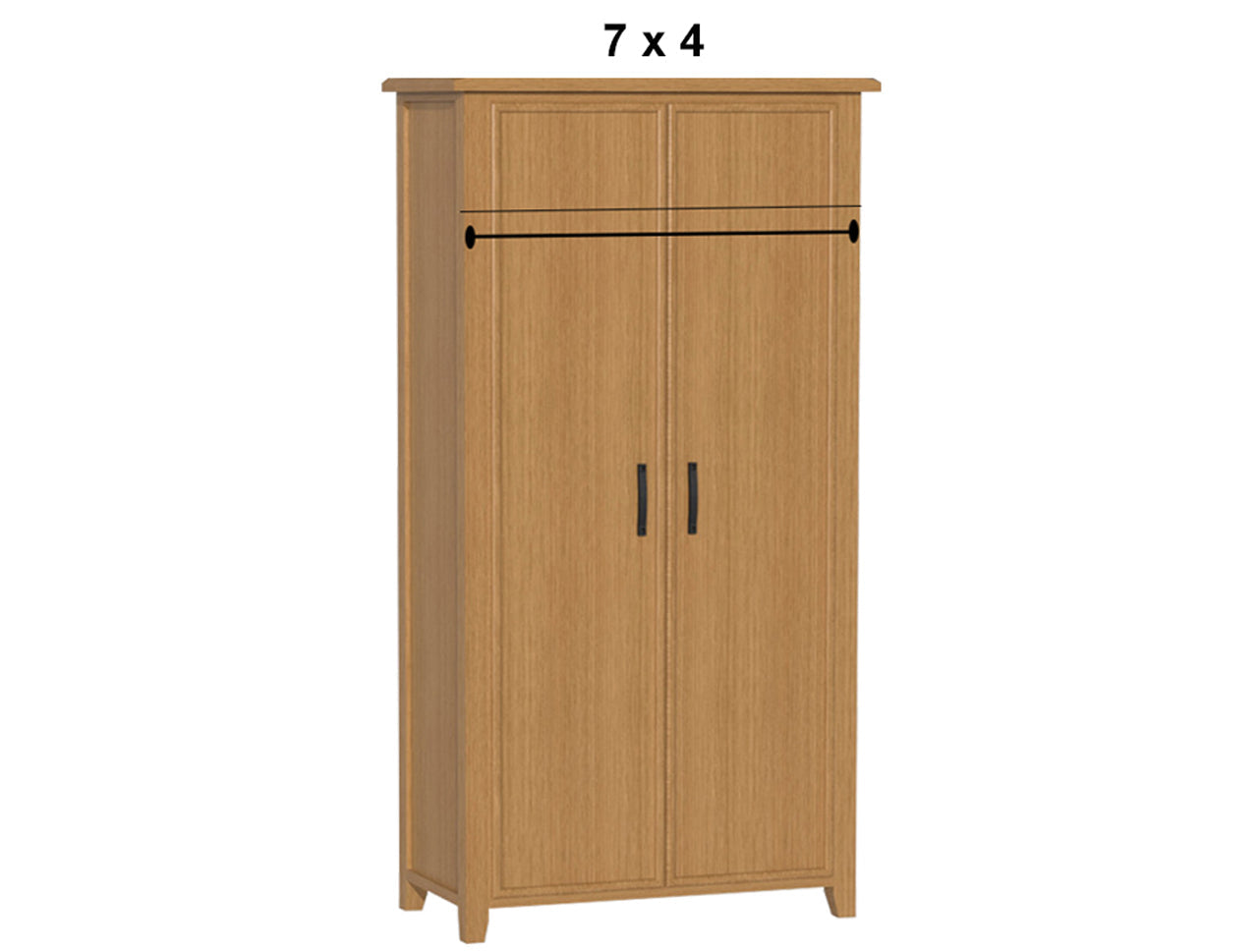 SYDNEYSIDE (AUSSIE MADE) WARDROBE WITH HAT RACK COLLECTION - ASSORTED STAINED COLOURS - STARTING FROM $899