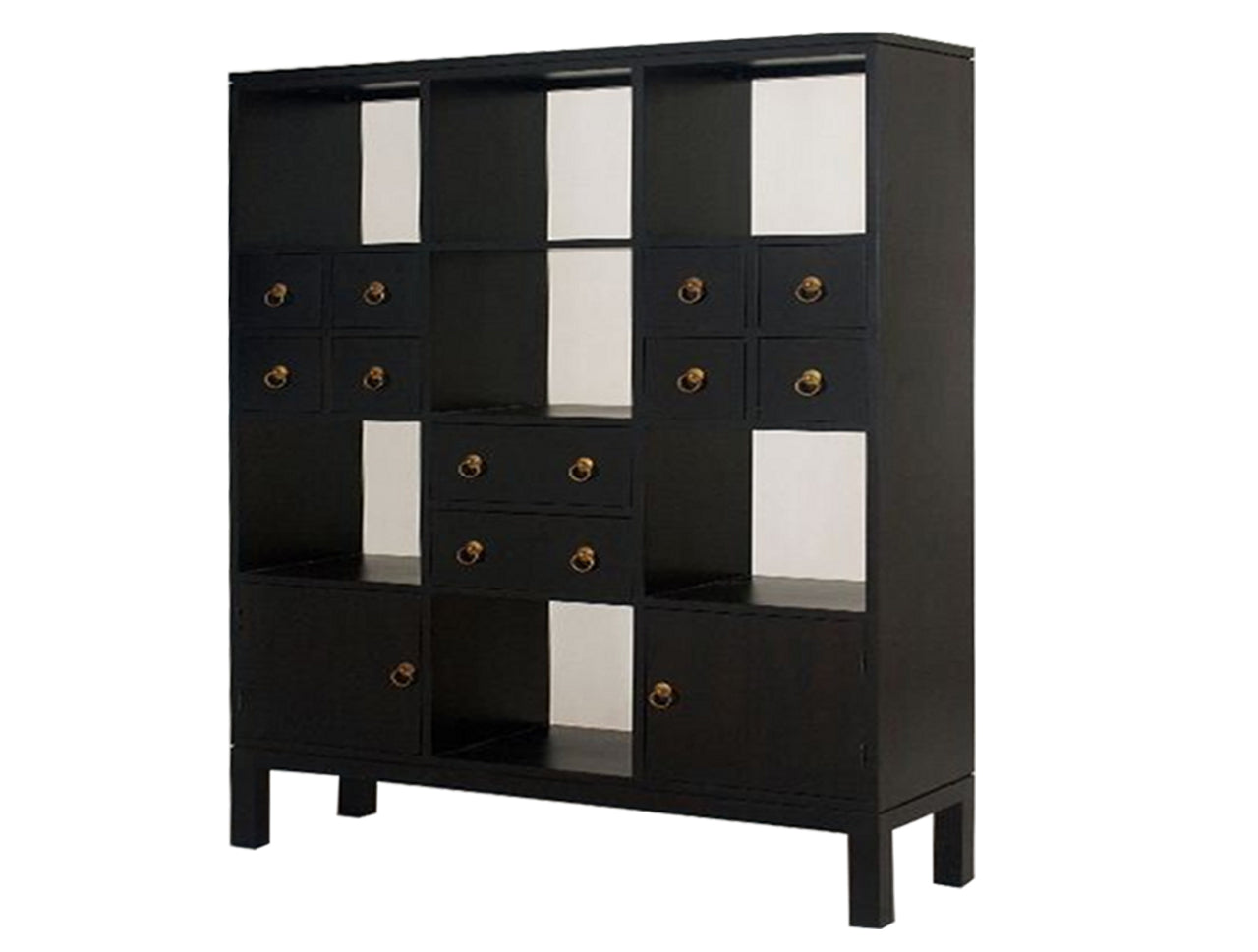 TASMANIA 2 DOOR 10 DRAWER ROOM DIVIDER COLLECTION - ASSORTED STAINED / PAINTED COLOURS