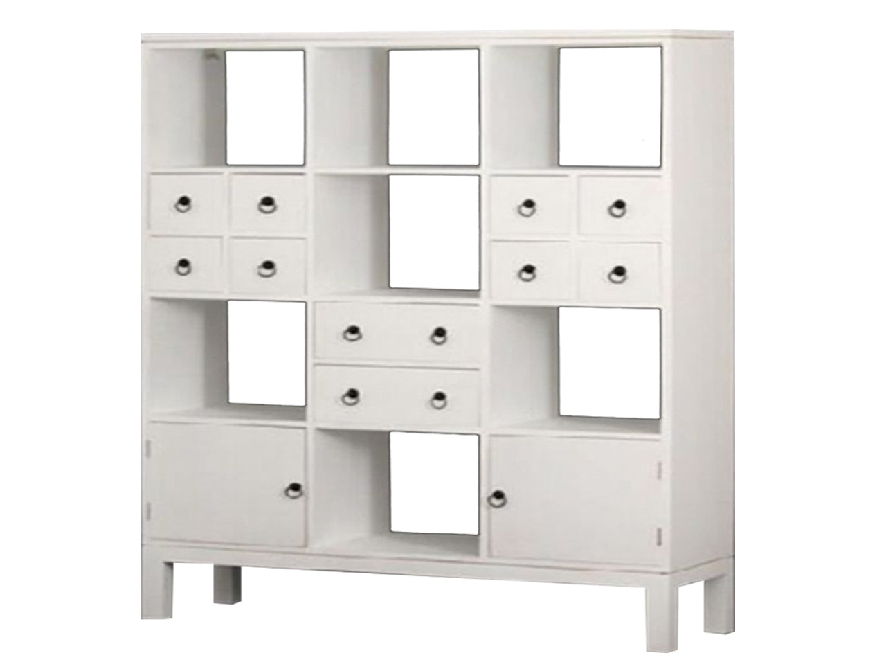 TASMANIA 2 DOOR 10 DRAWER ROOM DIVIDER COLLECTION - ASSORTED STAINED / PAINTED COLOURS