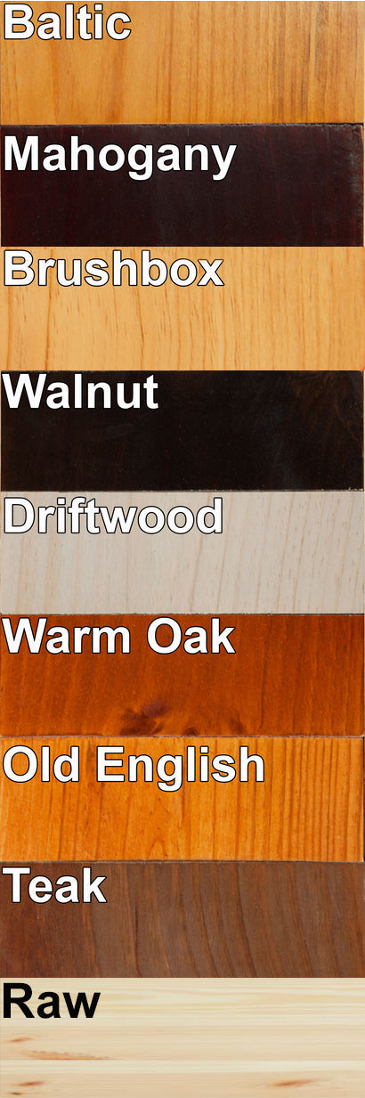 SUSSIE (AUSSIE MADE) HIGHLINE BOOKCASE COLLECTION  - ASSORTED STAINED COLOURS - STARTING FROM $399