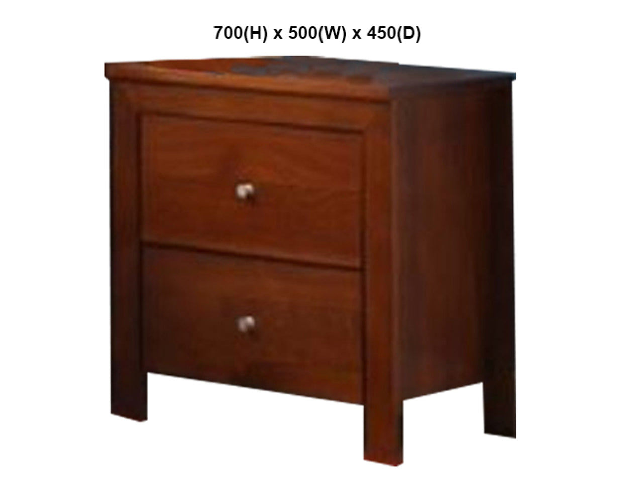 THOMAS / TYLER (AUSSIE MADE) 2 DRAWER BEDSIDE TABLE COLLECTION - ASSORTED STAINED COLOURS - STARTING FROM $399