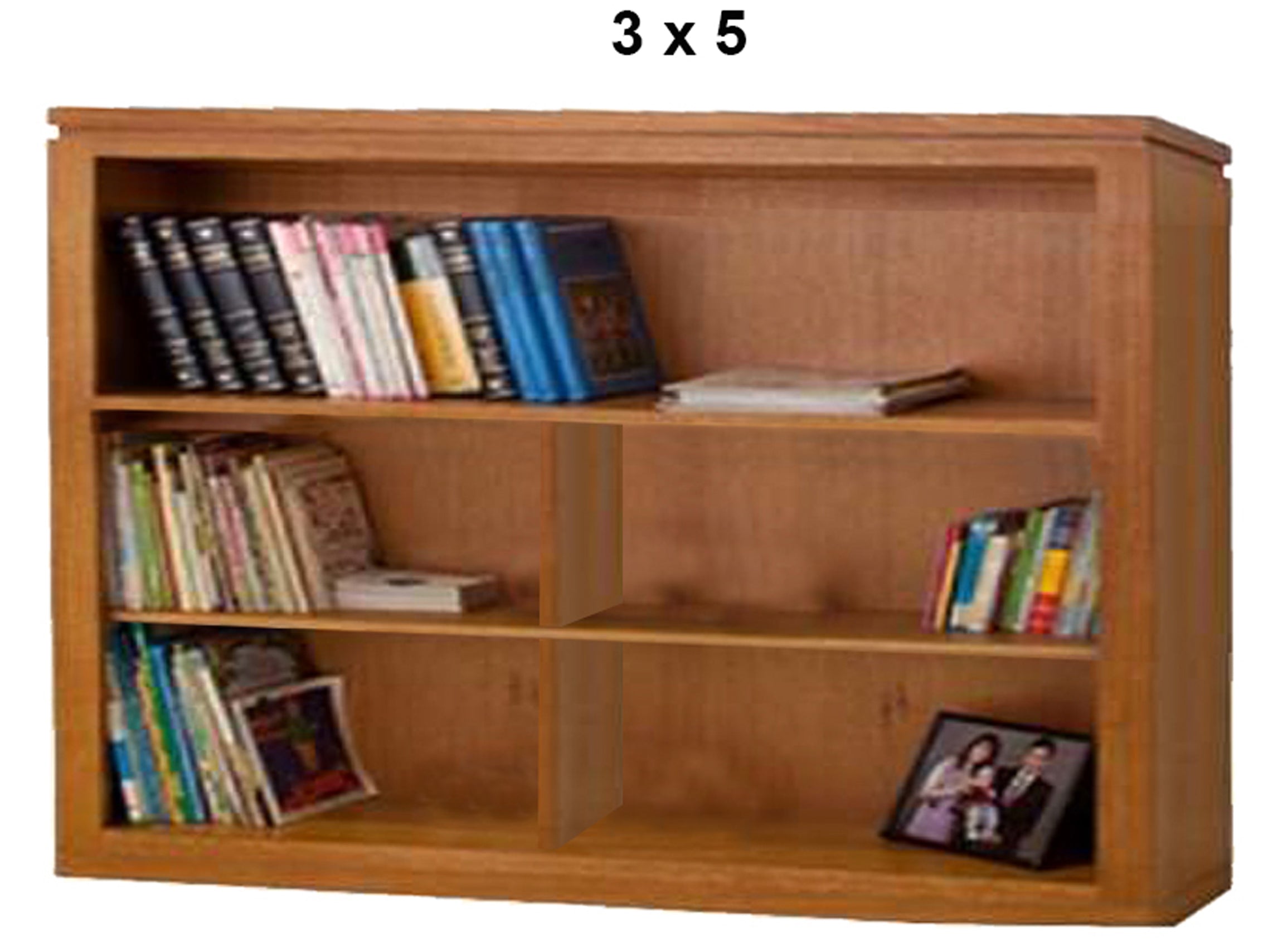 TINA (AUSSIE MADE) LOWLINE BOOKCASE COLLECTION - TASMANIA OAK COMBINATION - ASSORTED STAINED COLOURS - STARTING FROM $649