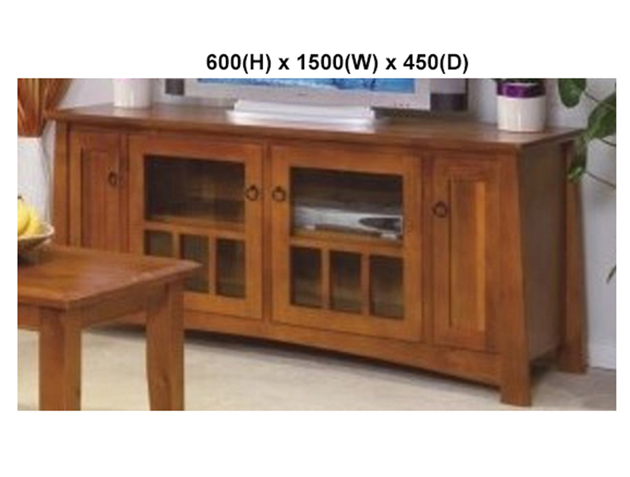 TOKYO (AUSSIE MADE) LOWLINE TV UNIT WITH TWIN PULL-OUTS COLLECTION - ASSORTED STAINED COLOURS - STARTING FROM $1099