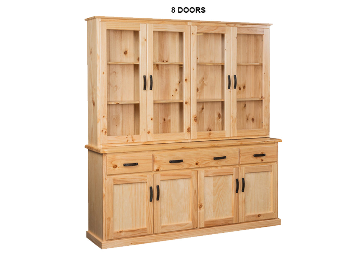 TOMMY (AUSSIE MADE) BUFFET AND HUTCH COLLECTION - ASSORTED STAINED COLOURS - STARTING FROM $1499