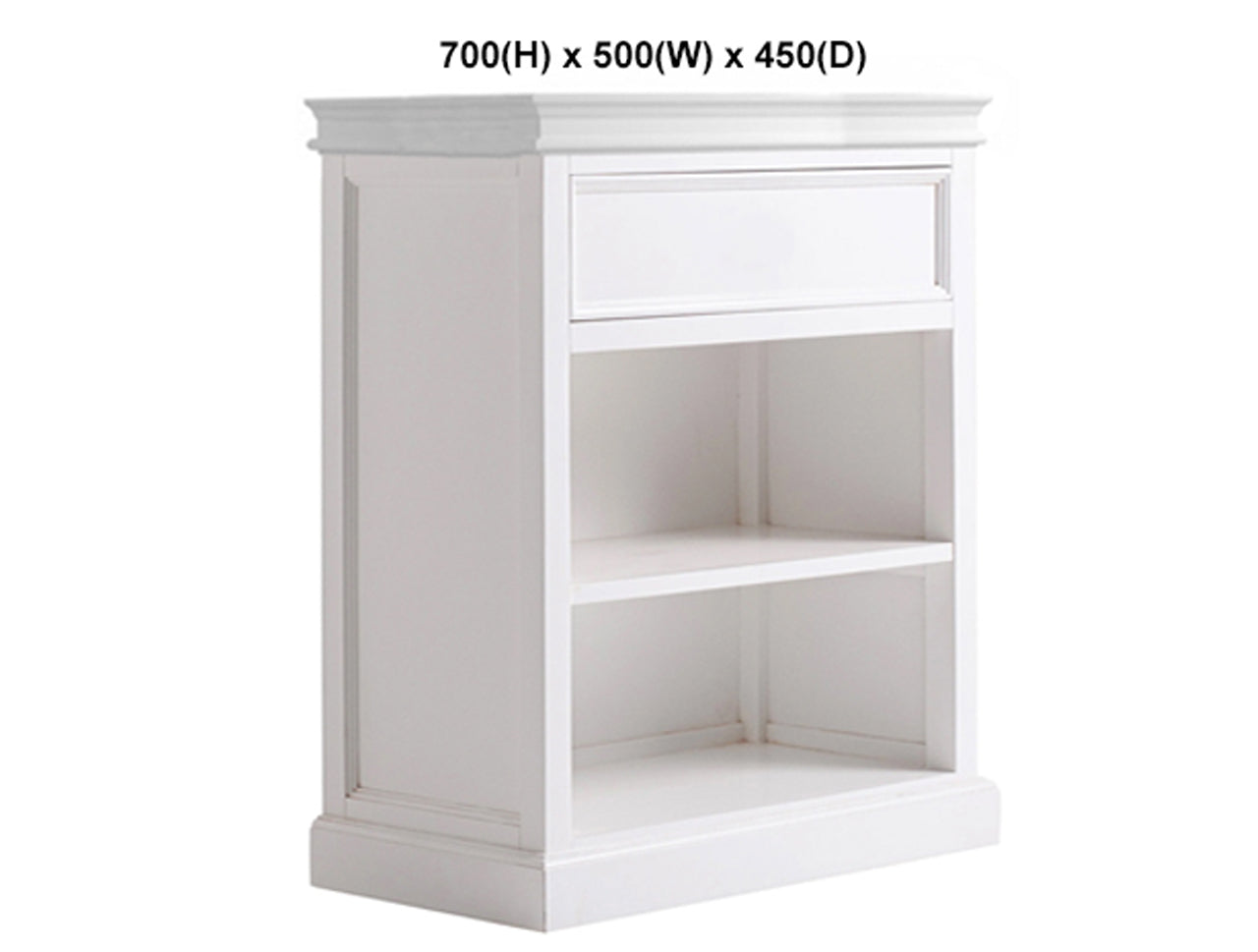 TORRIDGE (AUSSIE MADE) BEDSIDE TABLE WITH 1 DRAWER / 2 SPACE COLLECTION - ASSORTED PAINTED COLOURS - STARTING FROM $399