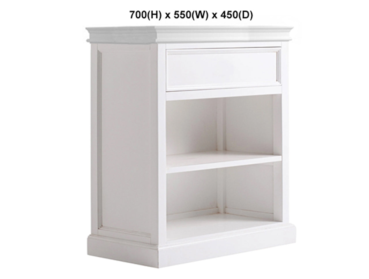TORRIDGE (AUSSIE MADE) BEDSIDE TABLE WITH 1 DRAWER / 2 SPACE COLLECTION - ASSORTED PAINTED COLOURS - STARTING FROM $399