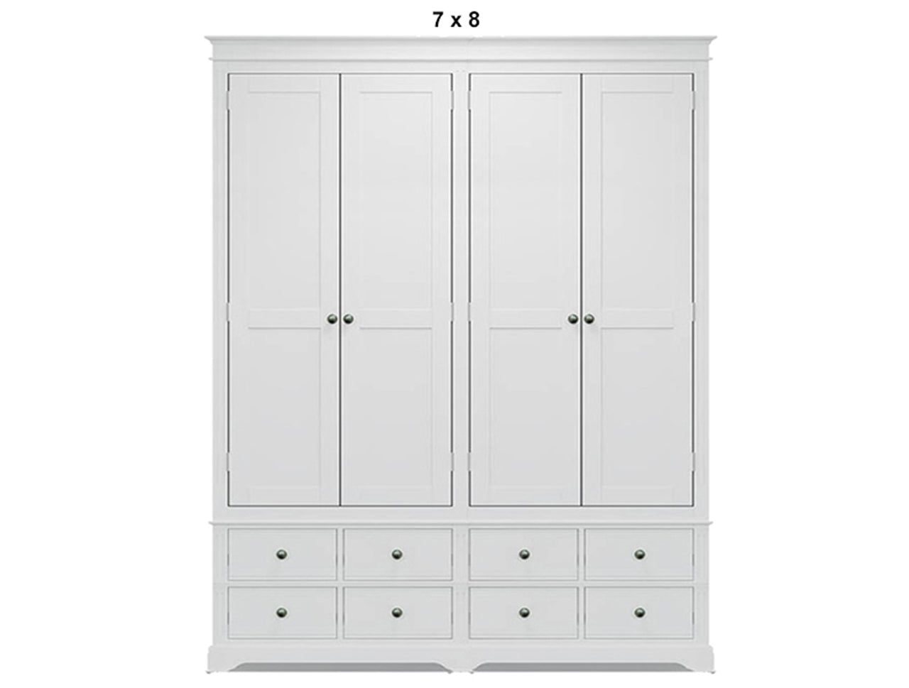 TORRIDGE (AUSSIE MADE) 4 DOOR / 8 DRAWER WARDROBE COLLECTION - ASSORTED PAINTED COLOURS - STARTING FROM $2999