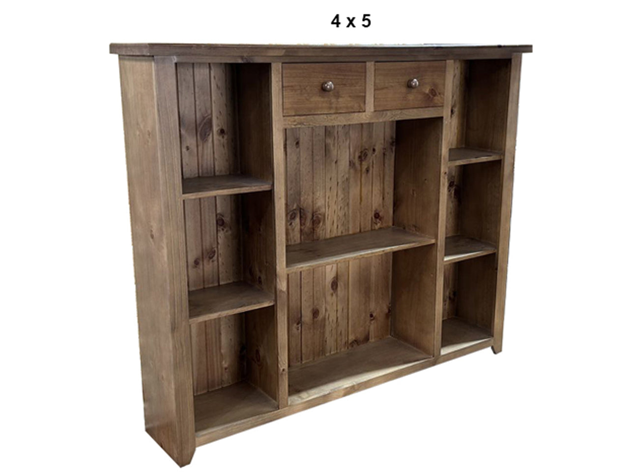 URBAN (AUSSIE MADE) LOWLINE BOOKCASE WITH 2 DRAWERS COLLECTION - ASSORTED STAINED COLOURS - STARTING FROM $799