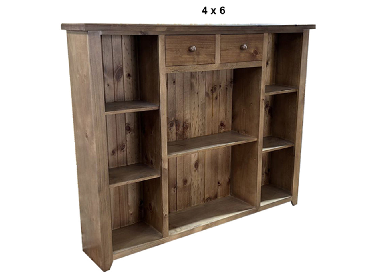 URBAN (AUSSIE MADE) LOWLINE BOOKCASE WITH 2 DRAWERS COLLECTION - ASSORTED STAINED COLOURS - STARTING FROM $799