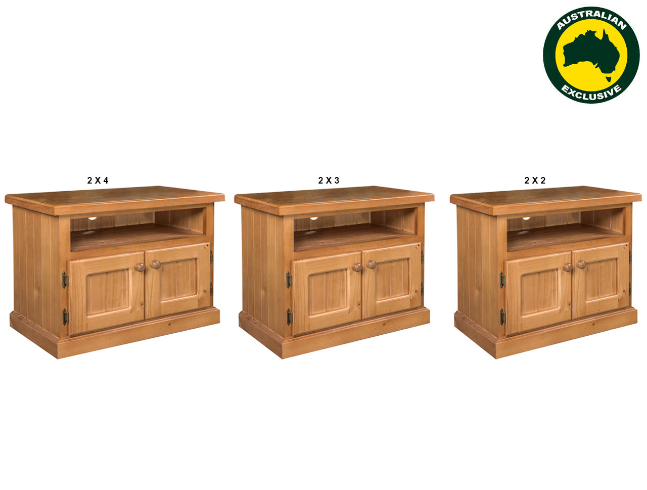 URBAN (AUSSIE MADE) THICK TOP TV STAND COLLECTION - ASSORTED STAINED COLOURS - STARTING FROM $449