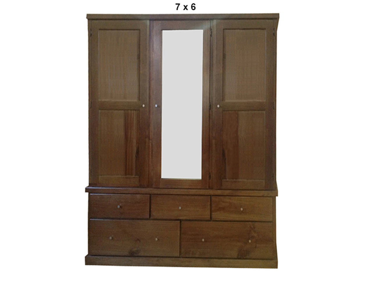 URBAN (AUSSIE MADE) 5 SECTION WARDROBE WITH SMOOTH DOORS COLLECTION - ASSORTED STAINED COLOURS - STARTING FROM $1699