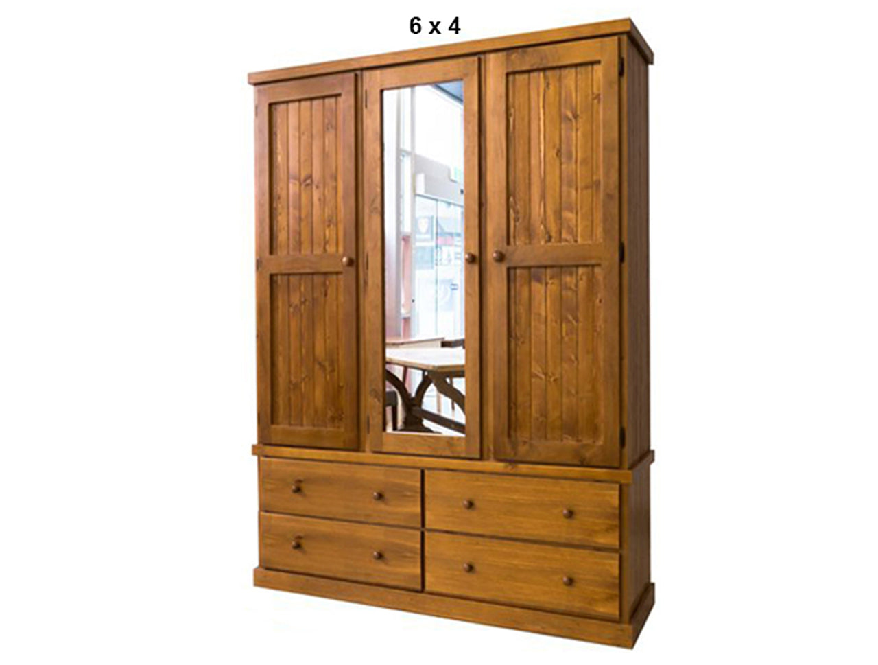 URBAN (AUSSIE MADE) FLAT TOP WITH 3 DOOR & 4 DRAWER MIRROR ROBE COLLECTION - ASSORTED STAINED COLOURS - STARTING FROM $1199
