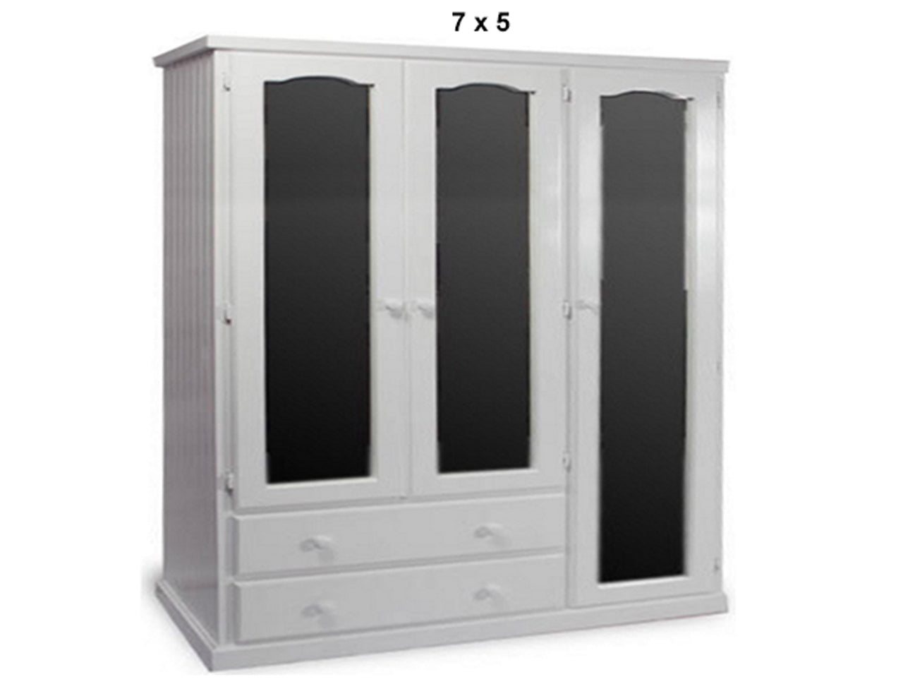 URBAN (AUSSIE MADE) FLAT TOP UTILITY WARDROBE WITH 2 DRAWERS & 3 MIRRORED DOORS COLLECTION - ASSORTED PAINTED COLOURS - STARTING FROM $1399