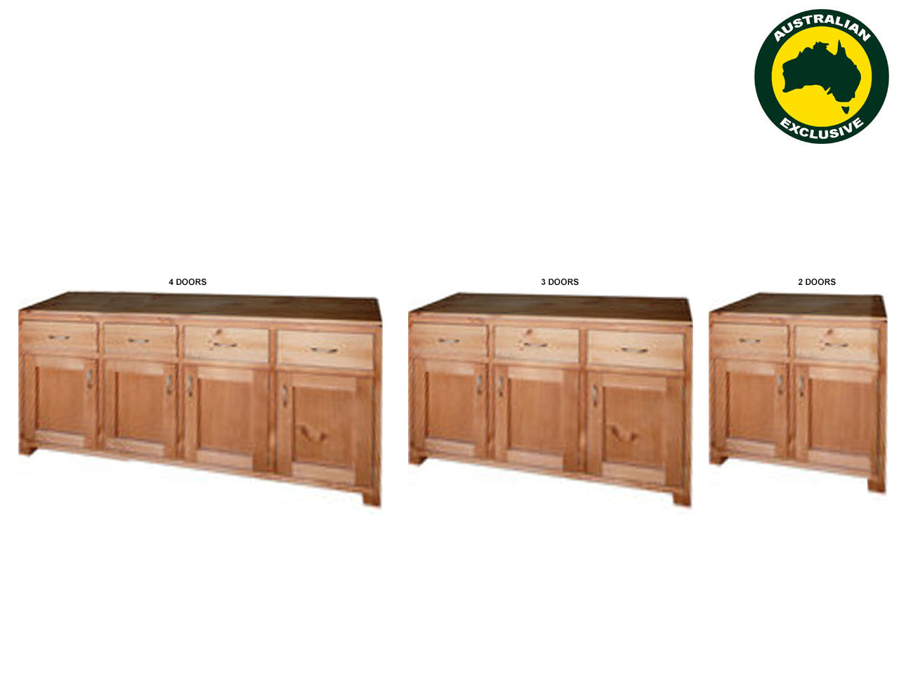 VENICE (AUSSIE MADE) BUFFET COLLECTION - ASSORTED STAINED COLOURS - STARTING FROM $899