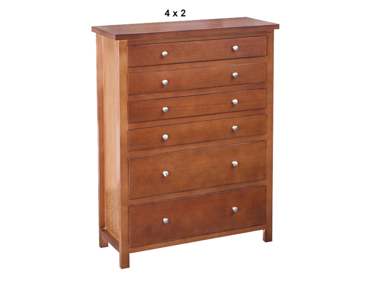 VIRGO (AUSSIE MADE) TALLBOY CHEST COLLECTION - TASSIE OAK COMBINATION - ASSORTED STAINED COLOURS - STARTING FROM $999