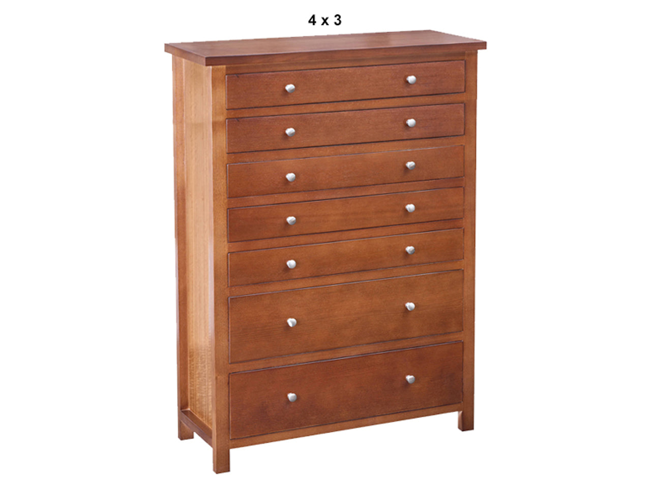 VIRGO (AUSSIE MADE) TALLBOY CHEST COLLECTION - TASSIE OAK COMBINATION - ASSORTED STAINED COLOURS - STARTING FROM $999