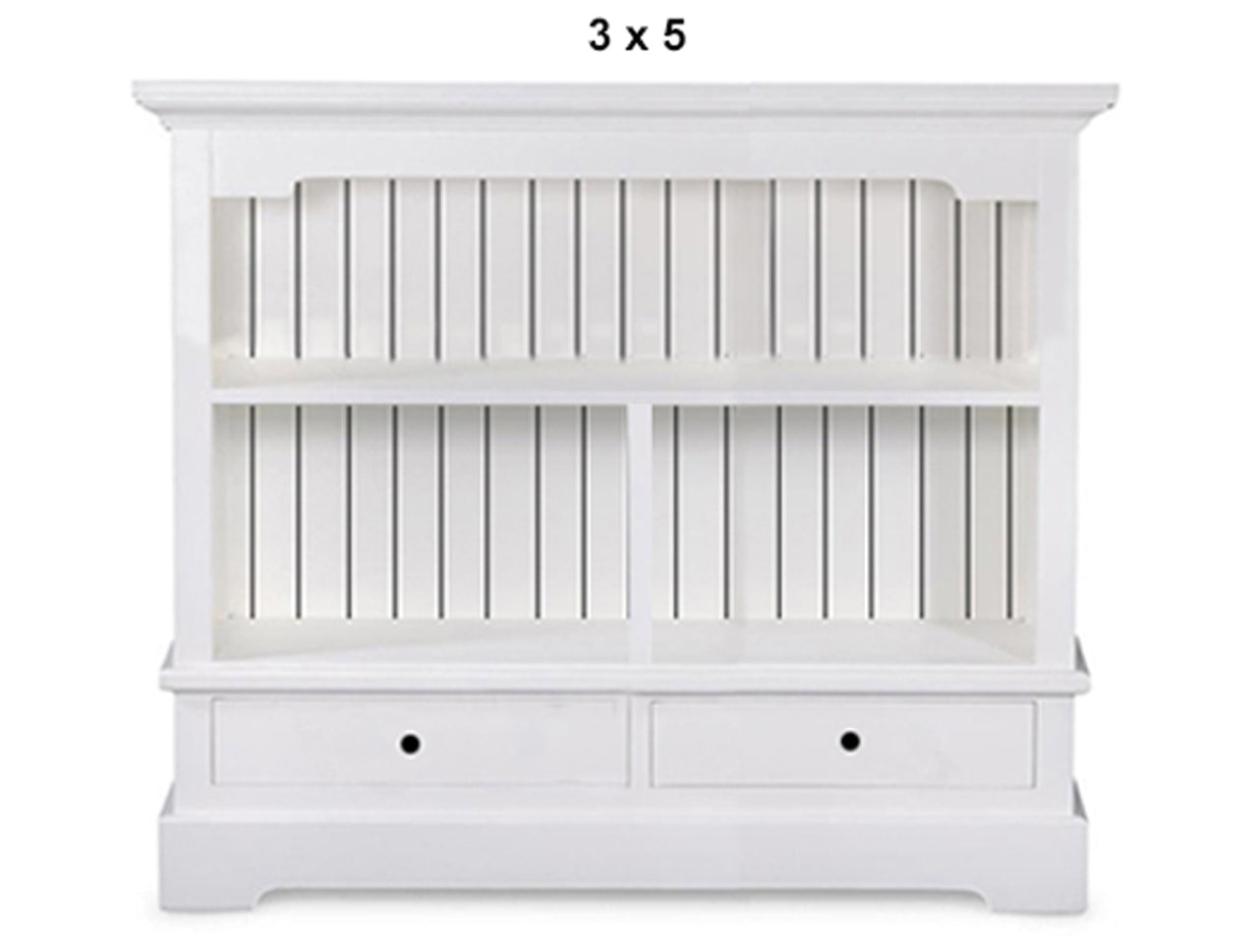 WILLIAMSON (AUSSIE MADE) LOWLINE BOOKCASE WITH 2 DRAWERS COLLECTION - ASSORTED PAINTED COLOURS - STARTING FROM $799