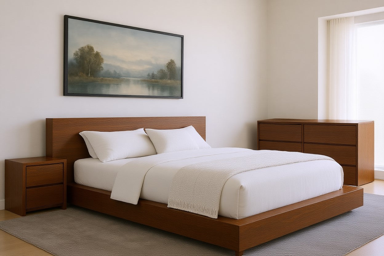 AVALON (AUSSIE MADE) SOLID TIMBER BEDROOM COLLECTION - ASSORTED STAINED COLOURS