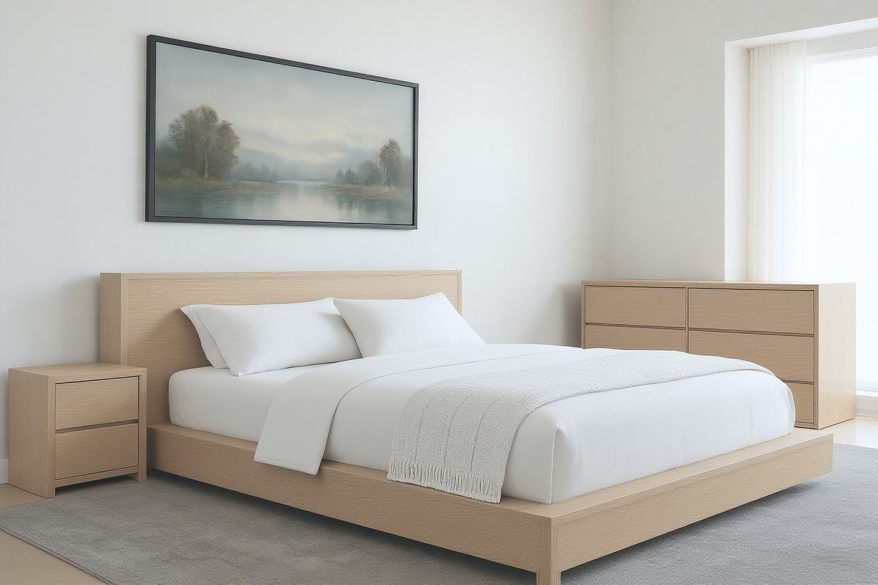 AVALON (AUSSIE MADE) SOLID TIMBER BEDROOM COLLECTION - ASSORTED STAINED COLOURS