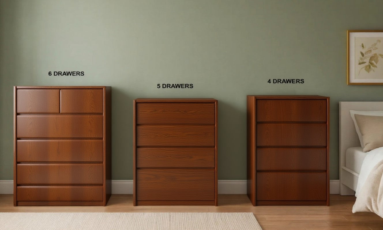 AVALON (AUSSIE MADE) FABRIC WITH TIMBER BEDROOM COLLECTION - ASSORTED STAINED COLOURS