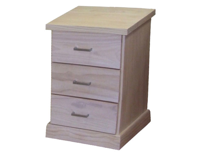 BAYSIDE (AUSSIE MADE) (CBY103) BEDSIDE TABLE  - WHITE, ANTIQUE WHITE, WHITEWASH & BRUSHED COLOUR OPTIONS