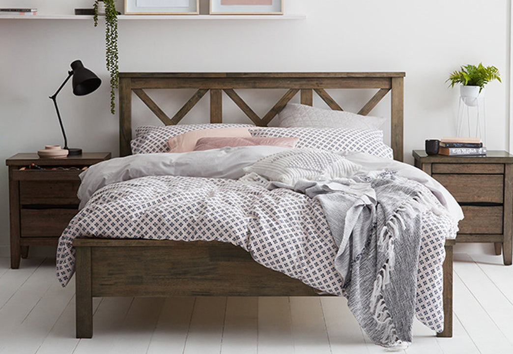 AMETHYST (AUSSIE MADE) DOUBLE OR QUEEN 6 PIECE (THE LOT) BEDROOM SUITE - ASSORTED COLOURS