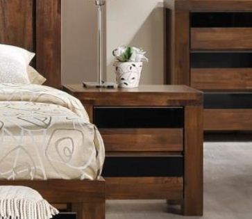 TOLEDO (AUSSIE MADE) 2 DRAWER BEDSIDE TABLE - ASSORTED COLOURS