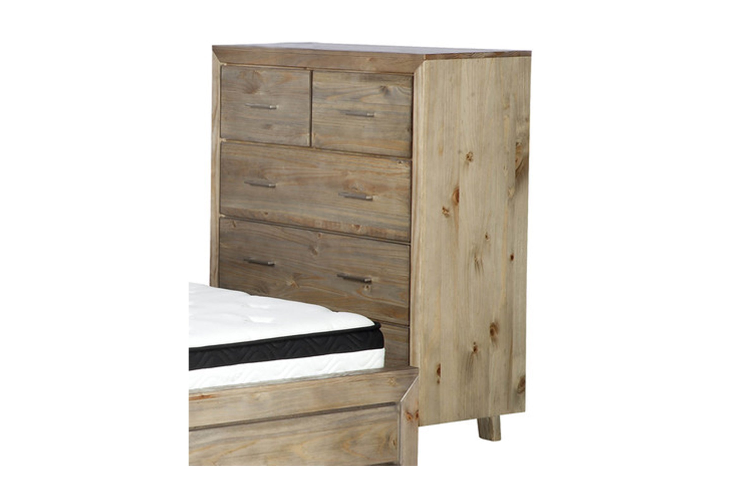 CARNIVAL (AUSSIE MADE)  KING 5 PIECE (DRESSER) BEDROOM SUITE - TASSIE OAK COMBINATION - ASSORTED COLOURS